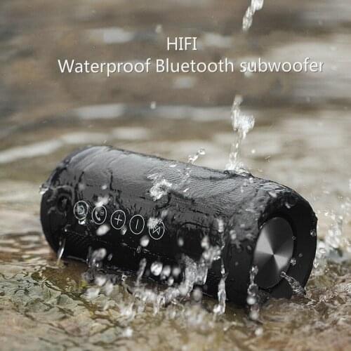 New Bluetooth Speaker Portable Wireless Small Steel Gun Outdoor Waterproof Outdoor Speakers Card Audio Subwoofer Speakers