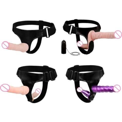 New Product Sex Toy Double Gun Double Head Flesh-colored Dress Pants Solid Leather Pants Sisters Duo Adult Toys Anal Toy