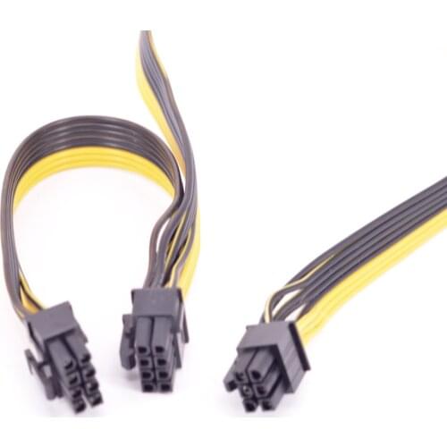 PCIe 6 Pin to Dual 6+2 Pin 8 Pin GPU 6Pin to 8pin Power Supply Cable for Cooler Master Silent Pro Gold 1200W Modular PSU
