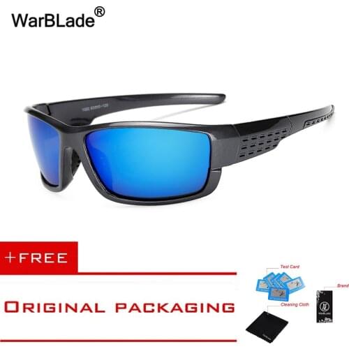 WarBLade Coating Mirrors Polarized Driving Sunglasses Men Top Quality Goggles UV400 Shades Brand Designer Sun Glasses 1020