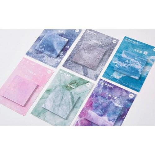 Natural color sticky note memo pad(1pack)