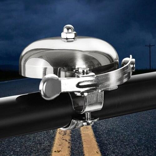 1Pc Silver/Gold Bike Bell Retro Bell Mountain Bike Alloy Aluminum Riding Large Accessories Equipment Bell Bicycle U7N3