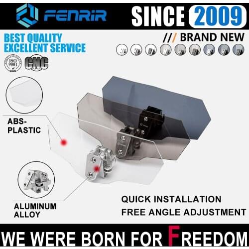 Windscreen Motorcycle Windshield for BMW F800r S1000xr R Nine T Kawasaki Honda CRF1000 CRF1100 NC750X NC700X Suzuki VSTROM DL650