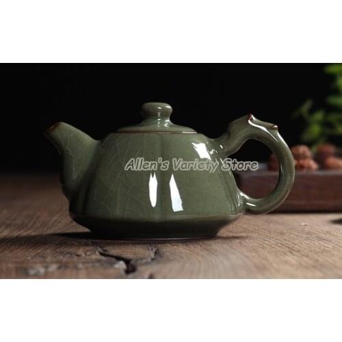 High quality Kungfu tea set teaset Chinese Pots Longquan Celadon Ceramic pottery pot China Teapot Porcelain teakettle Kettle