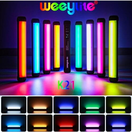 Weeylite K21 8W LED Fill Light Stick RGB Soft Tube Light Handheld Light Photography Lighting Photos Video Light APP Control CCT