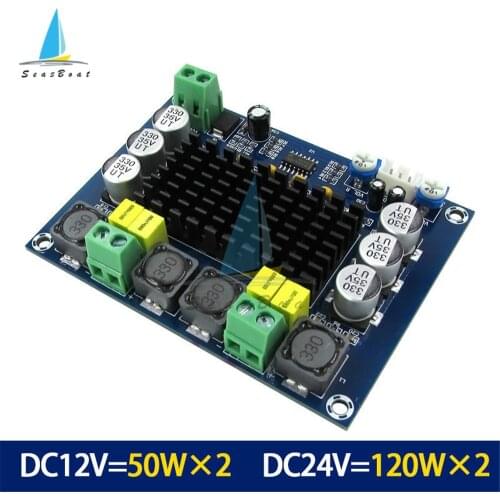 12V-24V TPA3116D2 XH-M543 Dual-channel Stereo High Power Digital Audio Amplifier Board 2*120W Amplificador Pre-amplifier Module