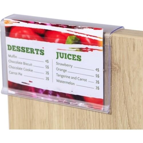 Pop Shelf Tag Clip Card Box Label Holder Supermarket Price Tag Display Product Name Sign Holder Label Frame Clip Hanger Hook