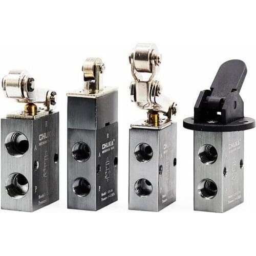 2-position 3-way pneumatic mechanical valve S3B/S3L/S3R/S3V/S3HS/S3PM/S3PL/S3PF/S3HL-M5-06-08