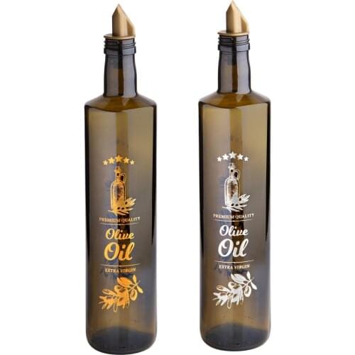 2 Pieces Premium Quality Olive Oiler 750 Cc kitchen mother seasoning set salt shaker & pepper shaker tableware wood bamboo