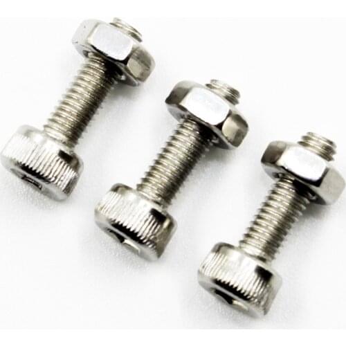 20pcs M3 x 10mm A2-70 304 DIN912 Stainless Steel Allen Hex Head Socket Cap Screw Bolt With Nuts