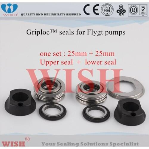 25mm Griploc seal/Flygt and Grindex Pump Seals 2650/3102/4630/4660/5520