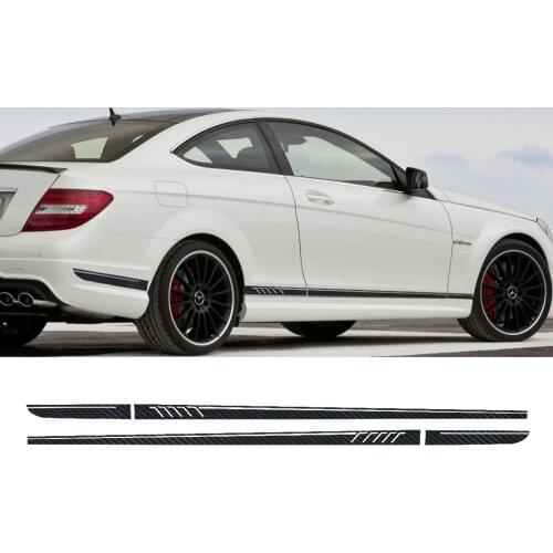 5D carbon fibre 507 Style Stripes Sticker for Mercedes Benz S204 W204 Coupe C 63 AMG