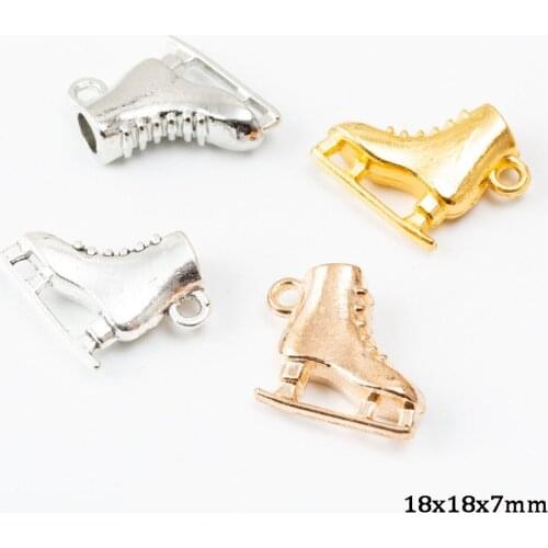 6PCS/Lot Gold Color Alloy Shoe Charms For DIY Bracelet Jewelry Making DIY Jewelry Findings Fashion Necklaces 2021