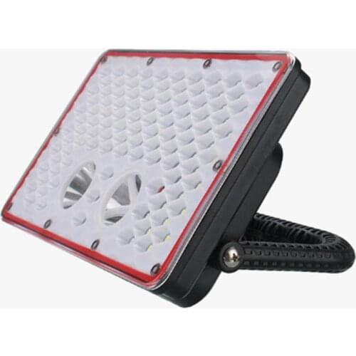 80W Solar Floodlight Portable USB Work Light With Rotatable Bracket Magnet Outdoor Camping Hanging Lamp Power Bank