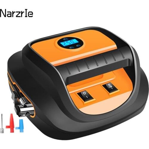 12V Car Air Compressor portable Tyre Inflator Mini Electric Auto Car Air Pump Digital Car Tire Inflator for Car Motorcycles
