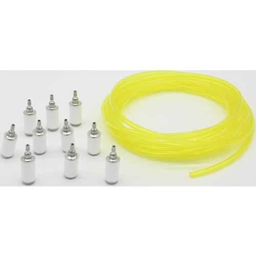 5M 16feet 1/8" x 3/16" 3mm x5mm Tygon Gasoline Fuel Line Hose Filter Fit For Stihl Husqvarna Poulan Homelite Honda Zama Trimmer