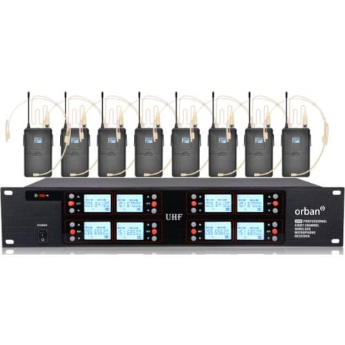 UHF wireless microphone professional head-mounted condenser microphone church school stage microphone wireless