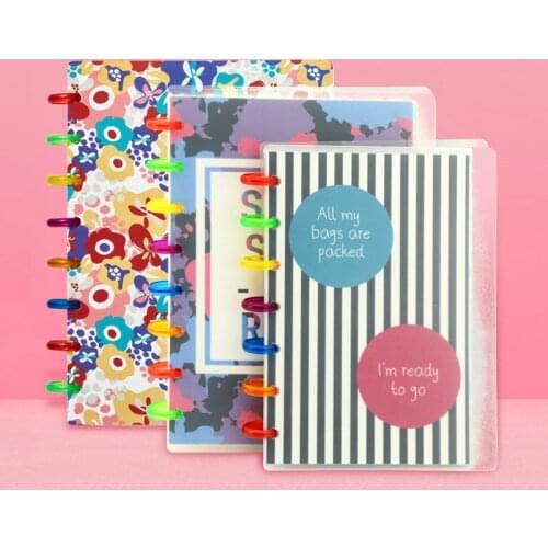 H Planner Disc Bound Notebook Journal Ring Binding Binder Spiral A5 Notepad Stationery Office & School Supplies