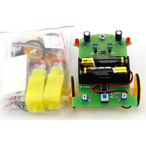 D2-1 DIY Kit Intelligent Tracking Line Smart Car Kit TT Motor Electronic DIY Kit Smart Patrol Automobile Parts DIY Electronic