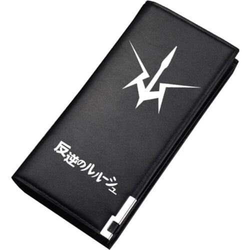 Lelouch Lamperouge Print Men Small Wallet Anime Long Purse Women ID Card Holder Pu Leather Money Bag Women Carteira Masculina