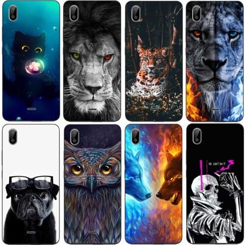 For BQ 6045L NICE Case Rose Wolf Cute Patterned Cover Soft Silicon Phone Case for BQ 6045L Nice Top Quality