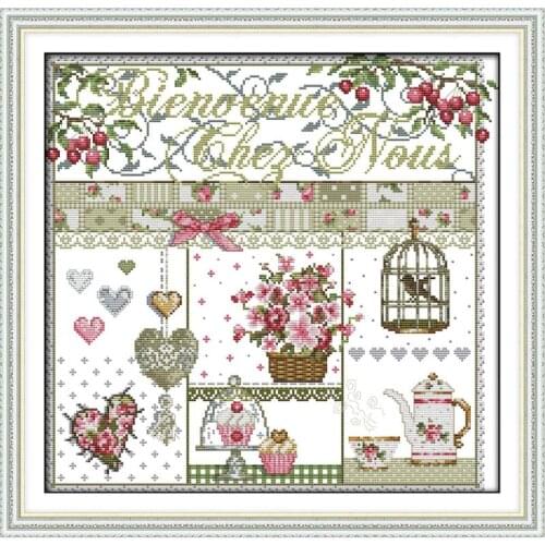 Home life pattern cross stitch 4ct 11ct count print canvas stitching embroidery Chinese cross stitch kit DIY manual needlework