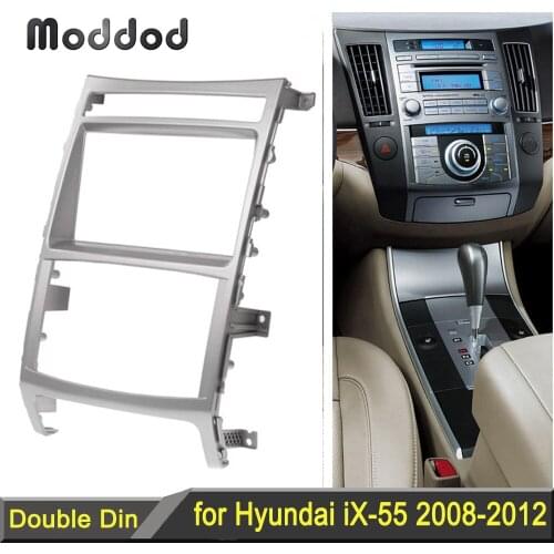 Double Din Car Radio Fascia for HYUNDAI iX-55 Veracruz Stereo Dash Kit Fit Installation Trim Facia Face Plate Panel DVD Frame