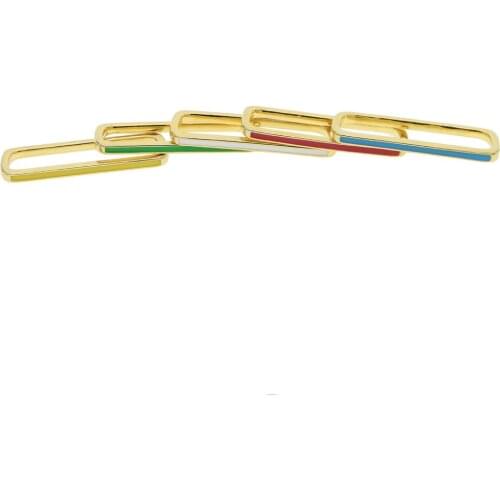 Enamel colorful clip on earring gold color 5 colors no pierced girl women earbone cuff earrings fashion