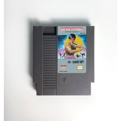 Jackie Chans action Kung Fu - Game Cartridge For NES Console 72 Pins 8bit