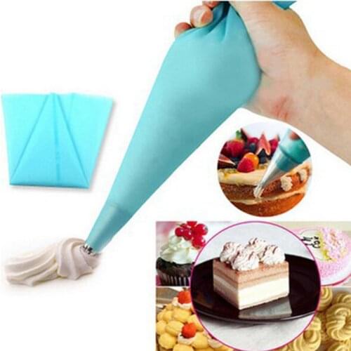 1pc Confectionery Bag Silicone Icing Piping Cream Pastry Bag Nozzle DIY Cake Decorating Baking Decorating Tools for Cake Fondant