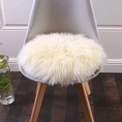 MUZZI real sheep fur rug carpet Chair Cover Wool Warm Hairy Carpet Bedroom Mat Seat Pad 8 color 40
