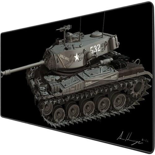 XGZ Tank HD printing Large gaming mouse table mat notebook keyboard pad rubber non-slip waterproof 2xl large size mousepad