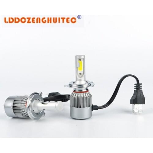 LDDCZENGHUITEC C6 LED Car Headlight All In One AUTO BULB H1 H3 H7 H11 H4 H13 9004 9005 9006 9007 led Bulb Headlamp KIT