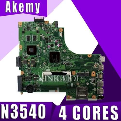 X450MD Laptop Motherboard For Asus X450MD X450M X452M X450MJ Mainboard 100% Tested With N3530/N3540 CPU 4 cores