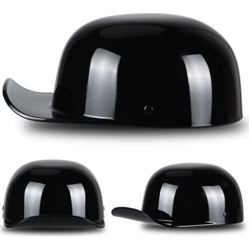 Unisex Motorcycle Helmet Black Vintage Open Face Retro Half Helmet Motorbiker Moto Rinding Crash Scooter Chopper Biker Helmet