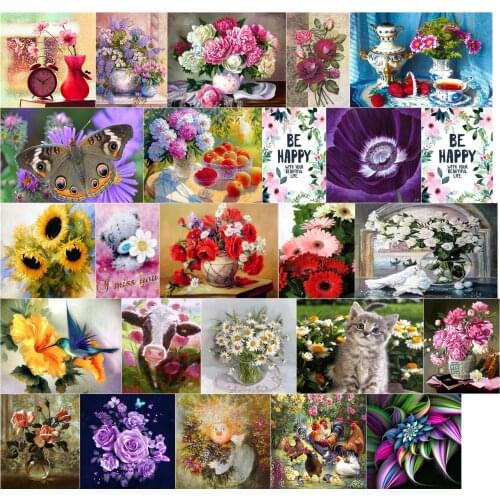 A44222 Cartoon Angel Flower cross stitch kit people 18ct 14ct 11ct count canvas stitches embroidery DIY handmade needlework