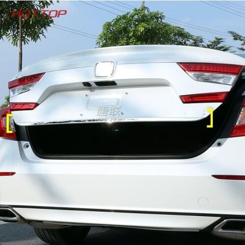 For Honda 10th Accord Sedab 4DR 2018 stainless steel Rear Trunk Molding Cover Trim Car Styling Accessories