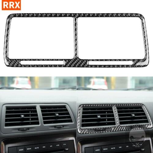Carbon Fiber Center Air Conditioning Vent Frame Sticker Car Accessories For Dodge Challenger 2008-2014 Modified Interior