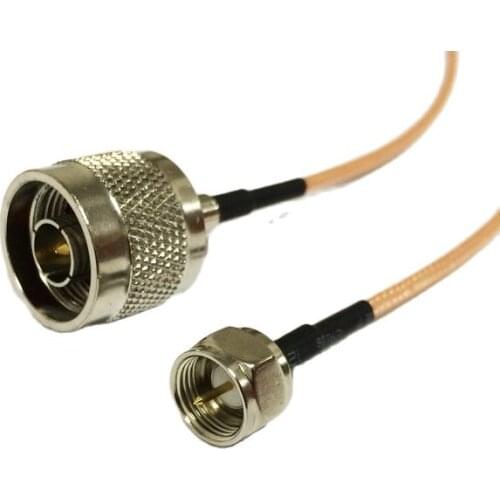 New Modem Coaxial Pigtail N Male Plug Connector To F Male Plug Connector RG316 Cable 15CM 6" Adapter