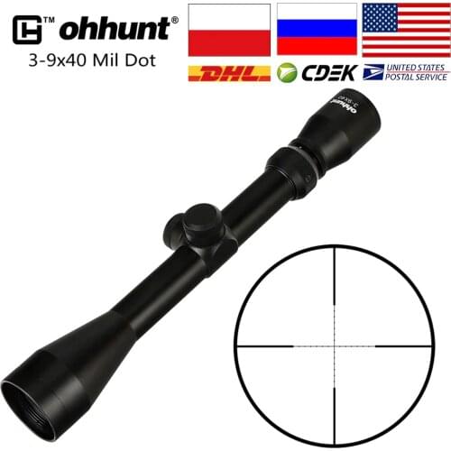 Ohhunt 4X32 3-9X40 4-16X40 6-24X50 Rifle Scope Wire Reticle Hunting 1 inch Optical Sight Tactical Shooting Riflescopes
