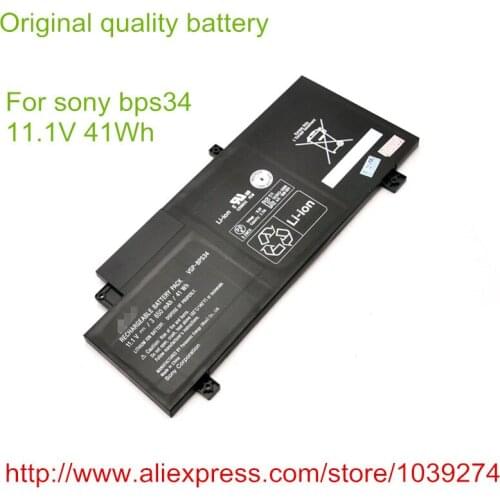Original Laptop Battery for SVF15A1ACXB SVF15A1DPXB VGP-BPS34 VGP-BPL34 BPS34