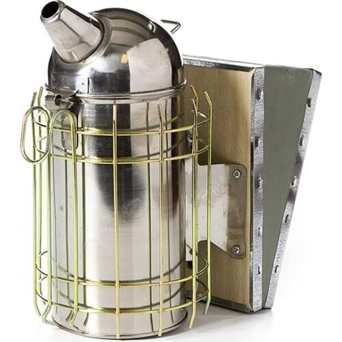Stainless Steel Bee Smoker Transmitter Beekeeping Tool Apiculture Hive Smoker Smoke Sprayer Beehive Equipment