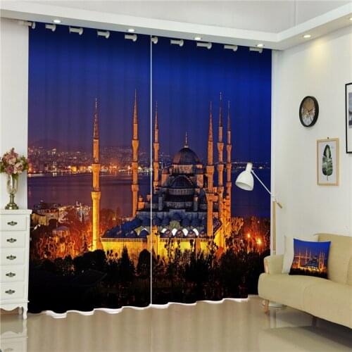 Customized Lavender Luxury 3D Blackout Window Curtain Drapes For Living room Bed room Hotel Wall Tapestry Cortinas