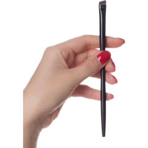 F14 Professional Makeup Brushes Resilient Synthetic Fiber Angled Eyebrow Eyeliner Brush Ebony Handle Cosmetic Tool Make Up Brush