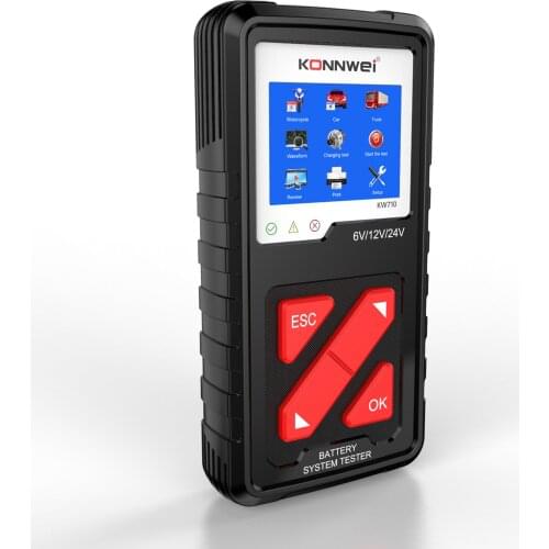 Professional Battery Tester 6V 12V 24V Cranking and Charging System Tester Diagnosis Tool for Car Quick Tester Analyzer