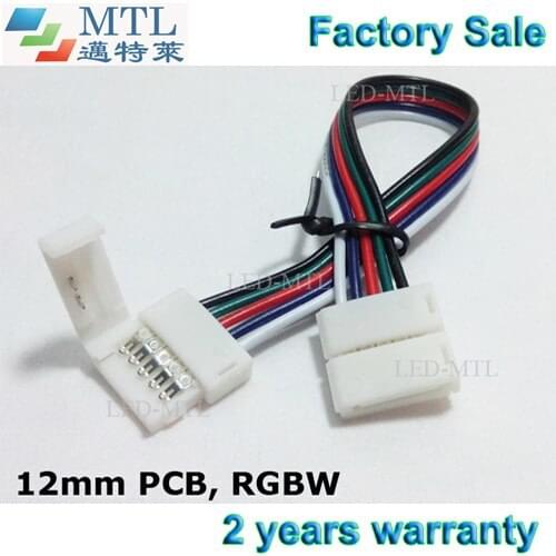 RGBW LED connector, 100pcs/lot, for connecting 12mm width 5 pin RGBW LED strip to strip, Factory Wholesale