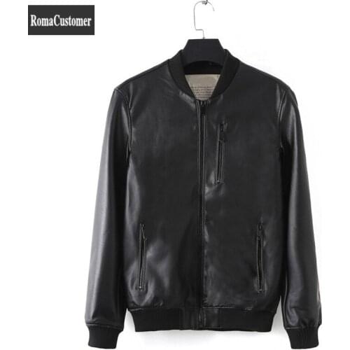 Мужские куртки из искусственной кожи RomaCustomer China At AliExpress