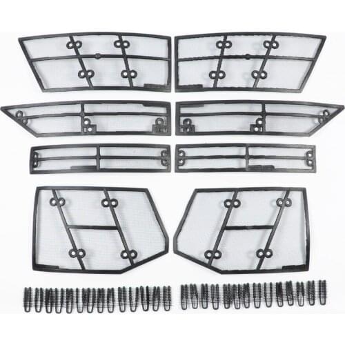 Wtfs Stainless Steel ABS Insect Grille Mesh Grill Inserts Insect Net Insect-Proof Net for Peugeot 4008 2016 2017 [QP1161]
