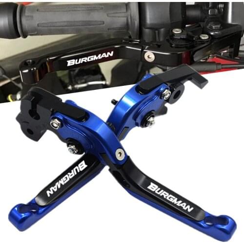 Motorcycle Accessories Folding Extendable CNC Brakes Clutch Levers Handle Grips End For Suzuki BURGMAN 650 burgman650 2003-2018