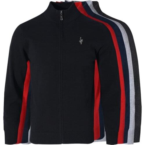 New Sweater Men Autumn Winter cotton Thick Male Cardigan Zipper Digital peacock logo Brand Clothing Outwear Knitting Sweter 3XL